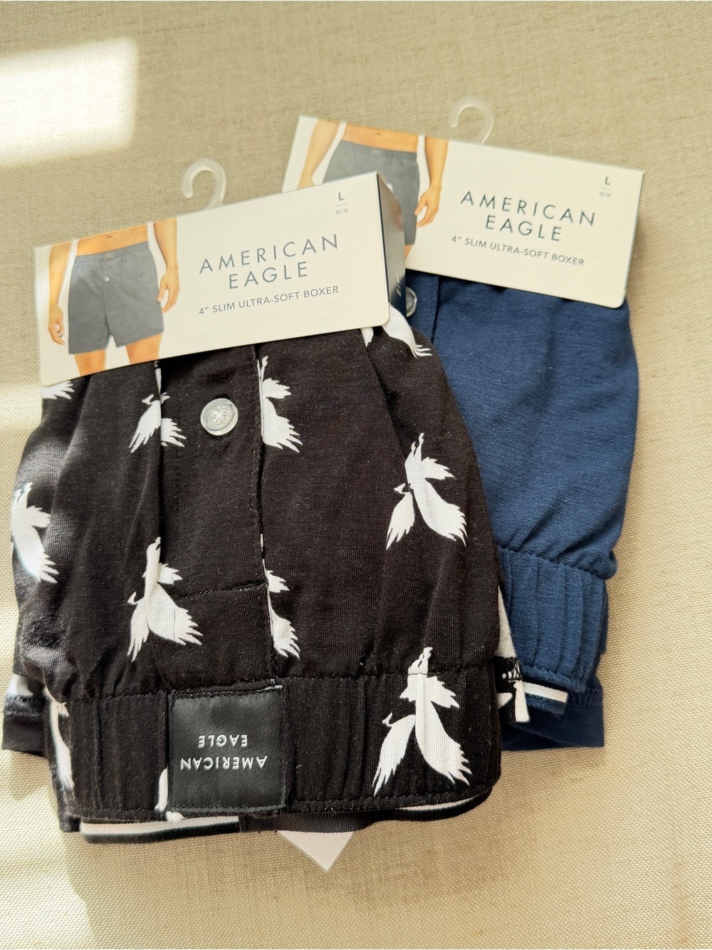 American Eagle Outfitters 2-Pack Boxers - Black & navy Blue